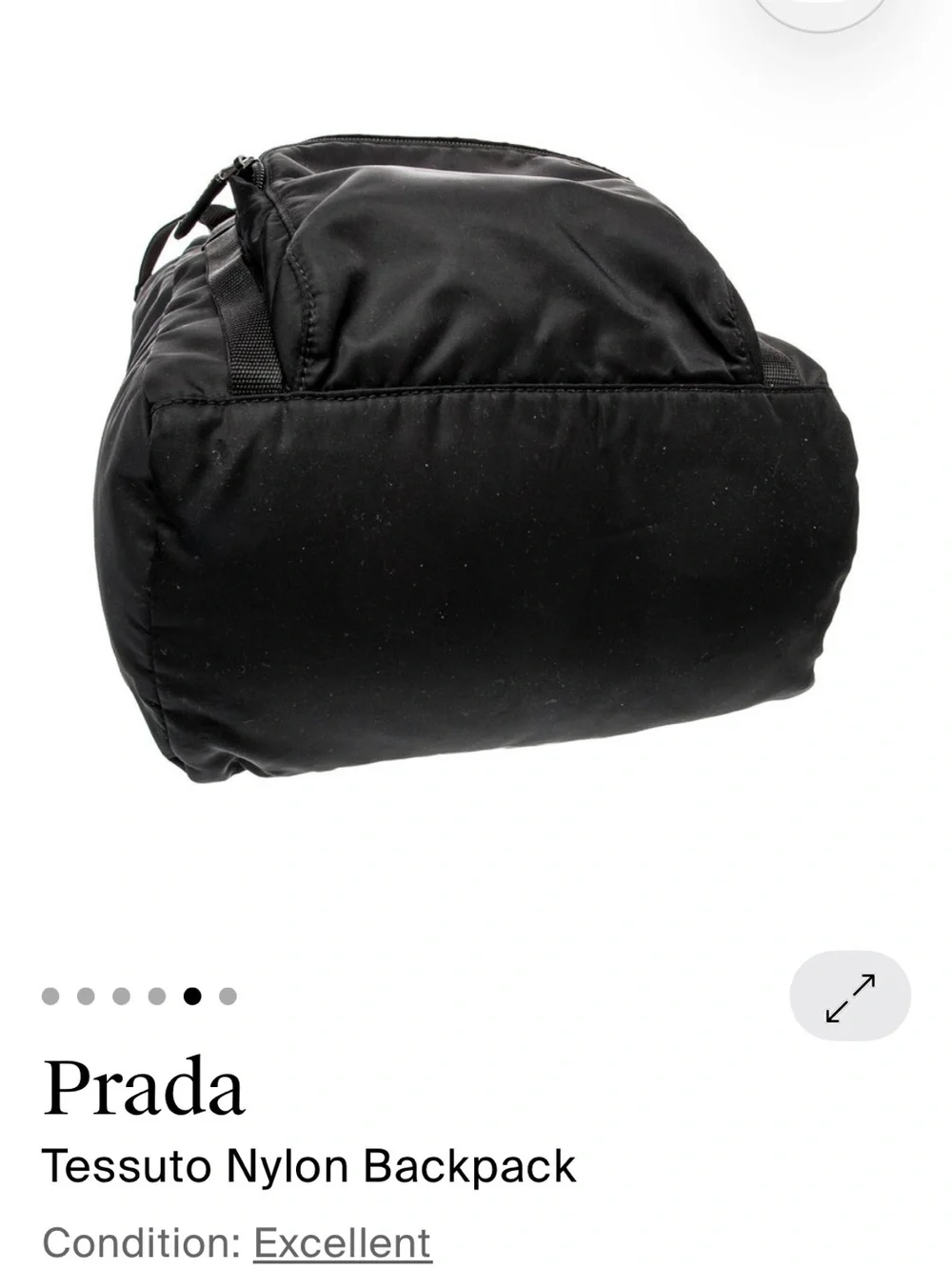Prada Black Tessuto Nylon Montagna Double Buckle Backpack